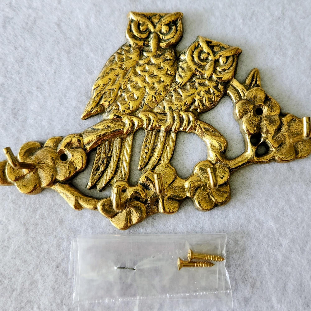 Gold Owl Wall Hook